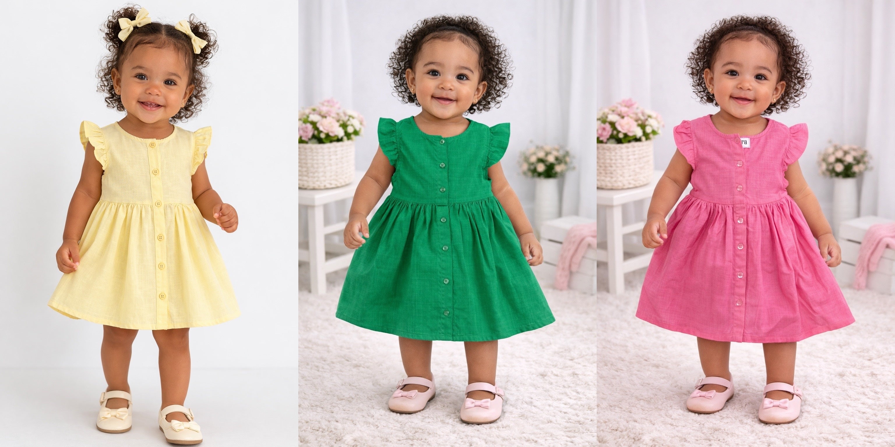Nara Lenin Plain Girl Dress