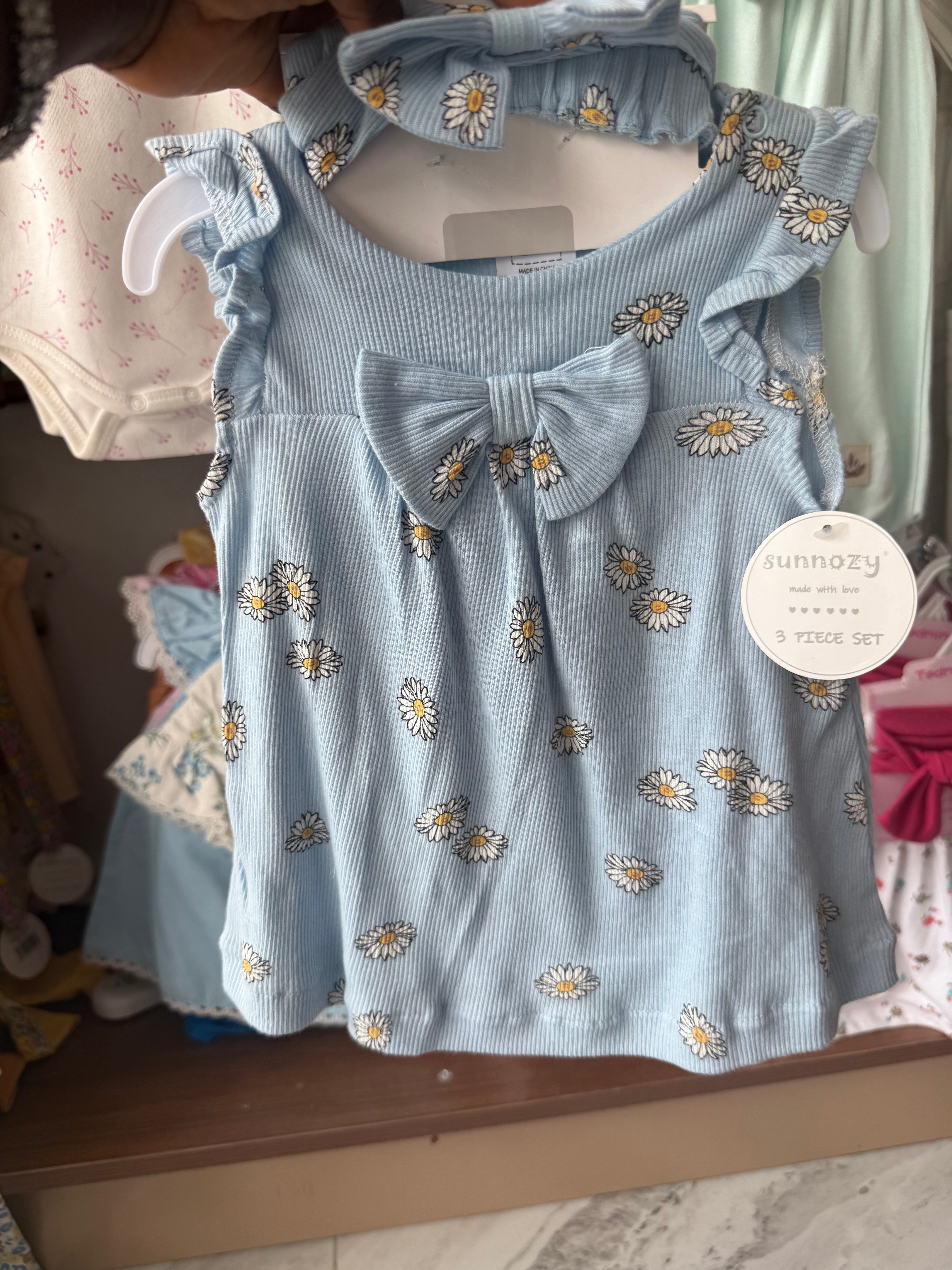 Sunnozy 3pcs Girls Top & Pants