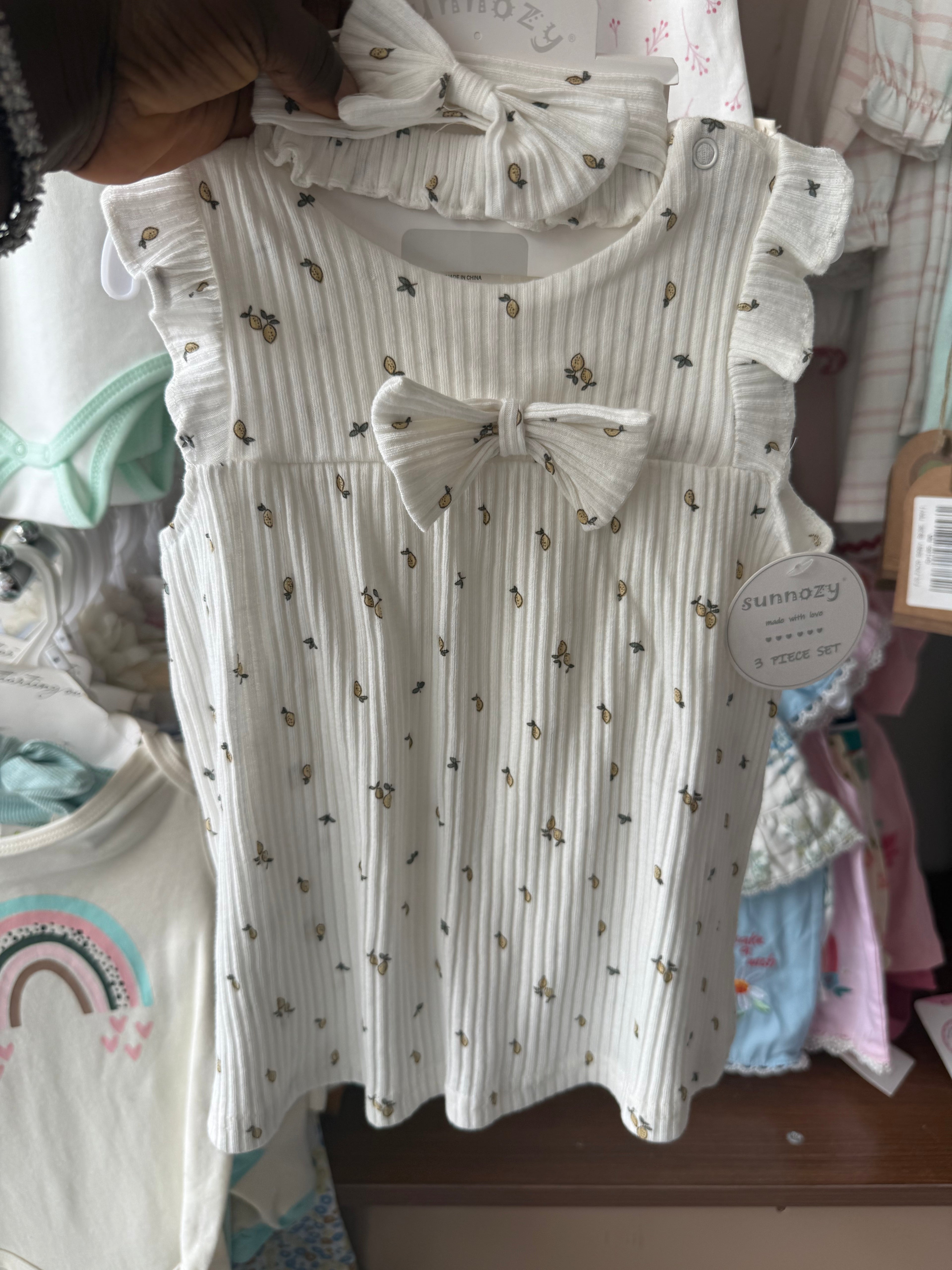 Sunnozy 3pcs Girls Top & Pants