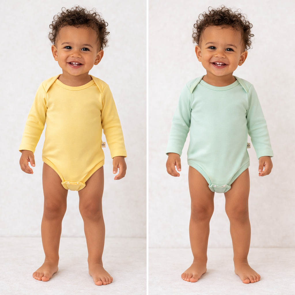 Eslenza 2 Pack Long Sleeve Bodysuit