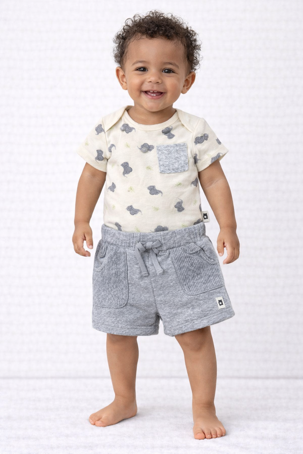 Rabbit Bear 2 Pcs Organic Bodysuit And Top