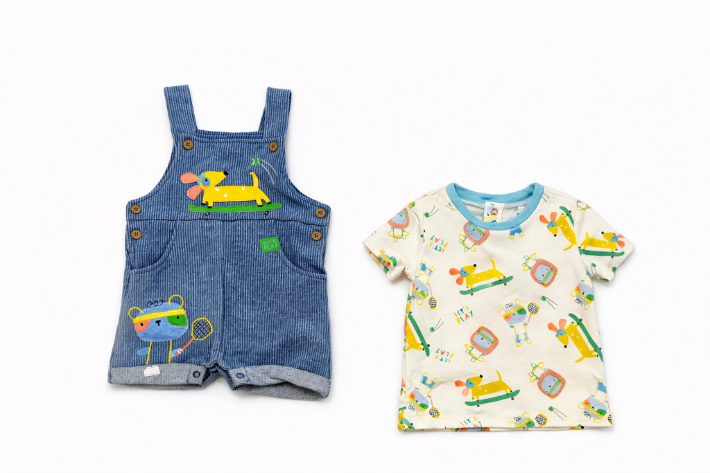 Lily & Jack 2 Pcs Dungaree Boys Set