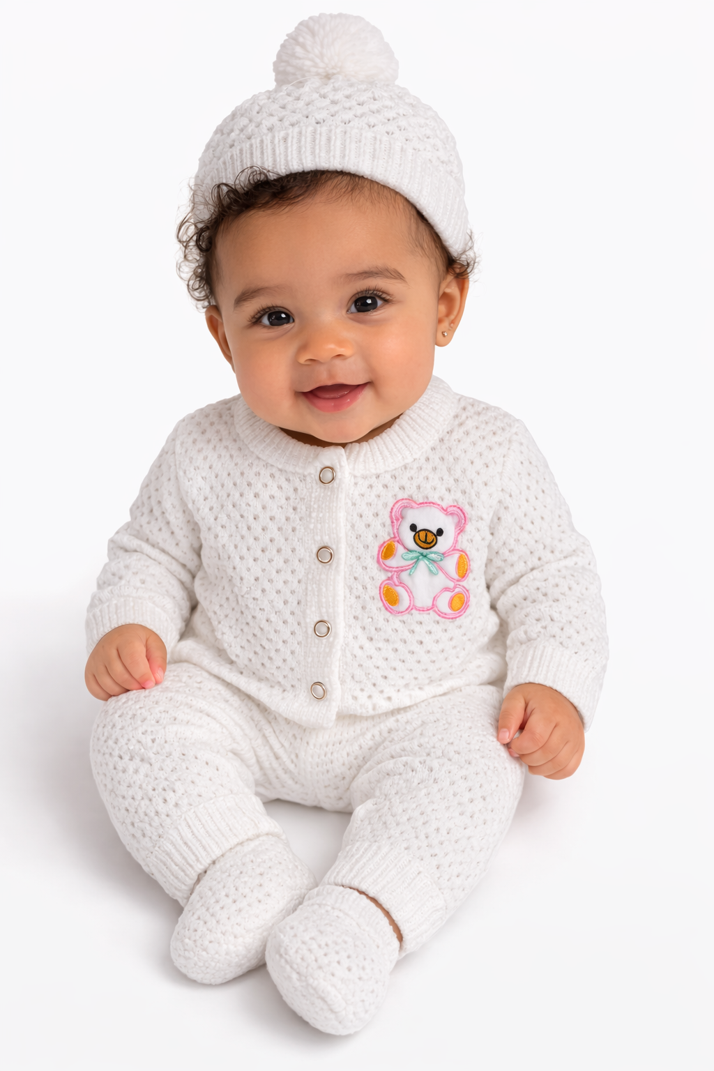 New Ashley 4 Pcs Baby knitted Wear
