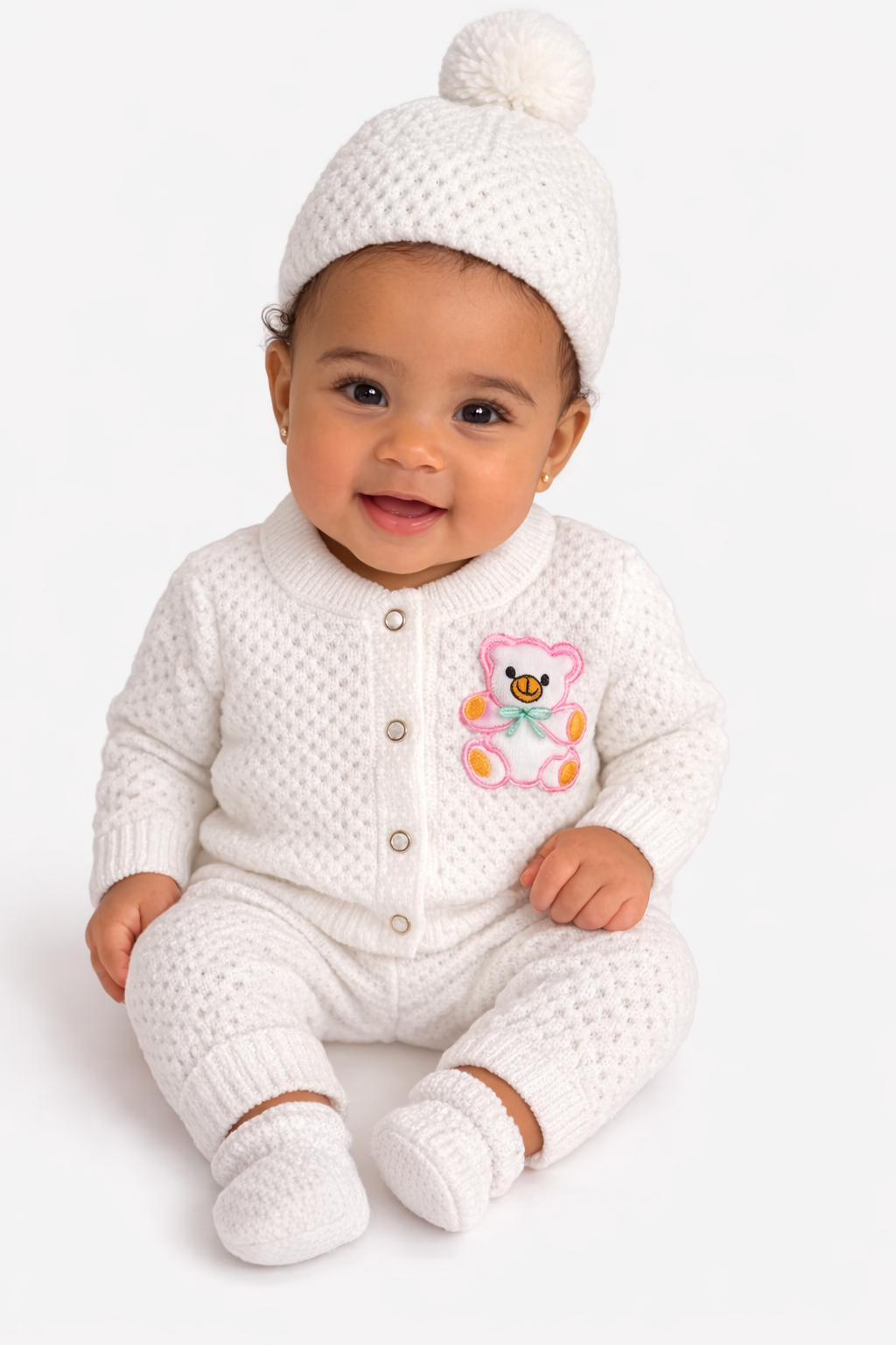 New Ashley 4 Pcs Baby knitted Wear