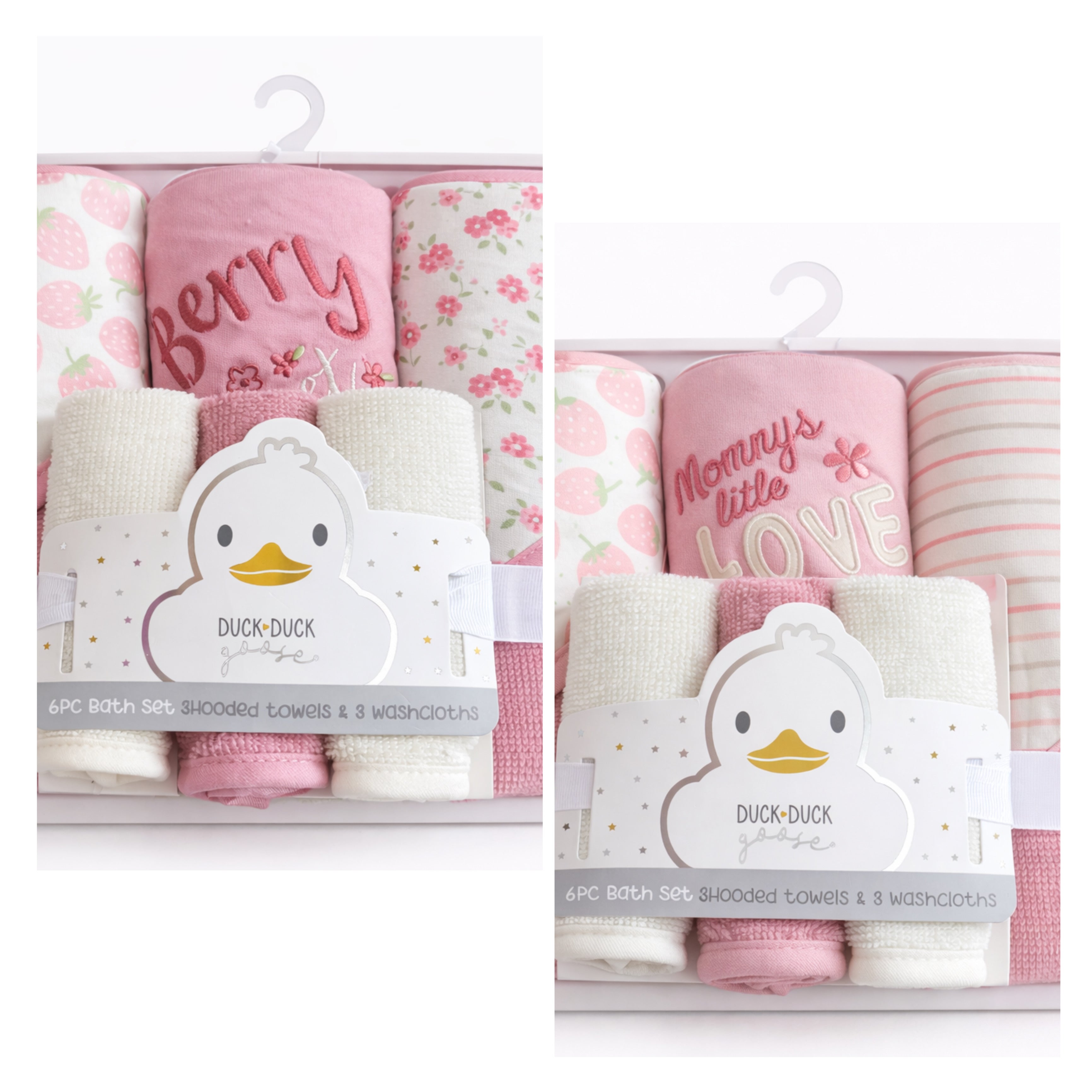 Duck Duck 6pcs Hooded Towels And Washcloth