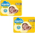 Mamia 24Pcs Newborn Diapers 2-5kg/11lbs