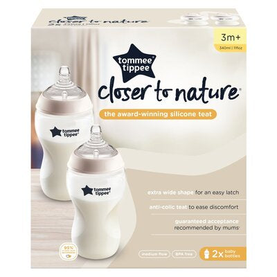 Tommee Tippee Natural Start 2pcs Large Bottle 340ml 3m+