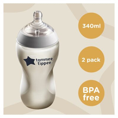 Tommee Tippee Natural Start 2pcs Large Bottle 340ml 3m+