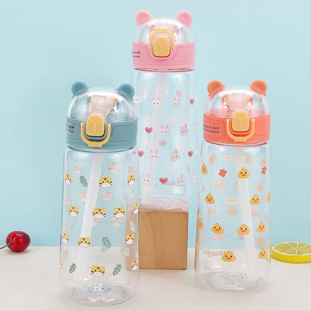 Lucky Game Straw Water Bottle